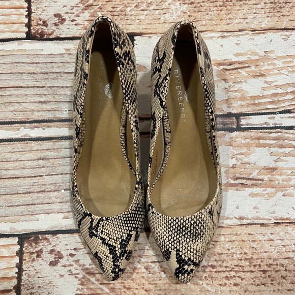 River Berry snake print pumps size 6.5 - Picture 6 of 9